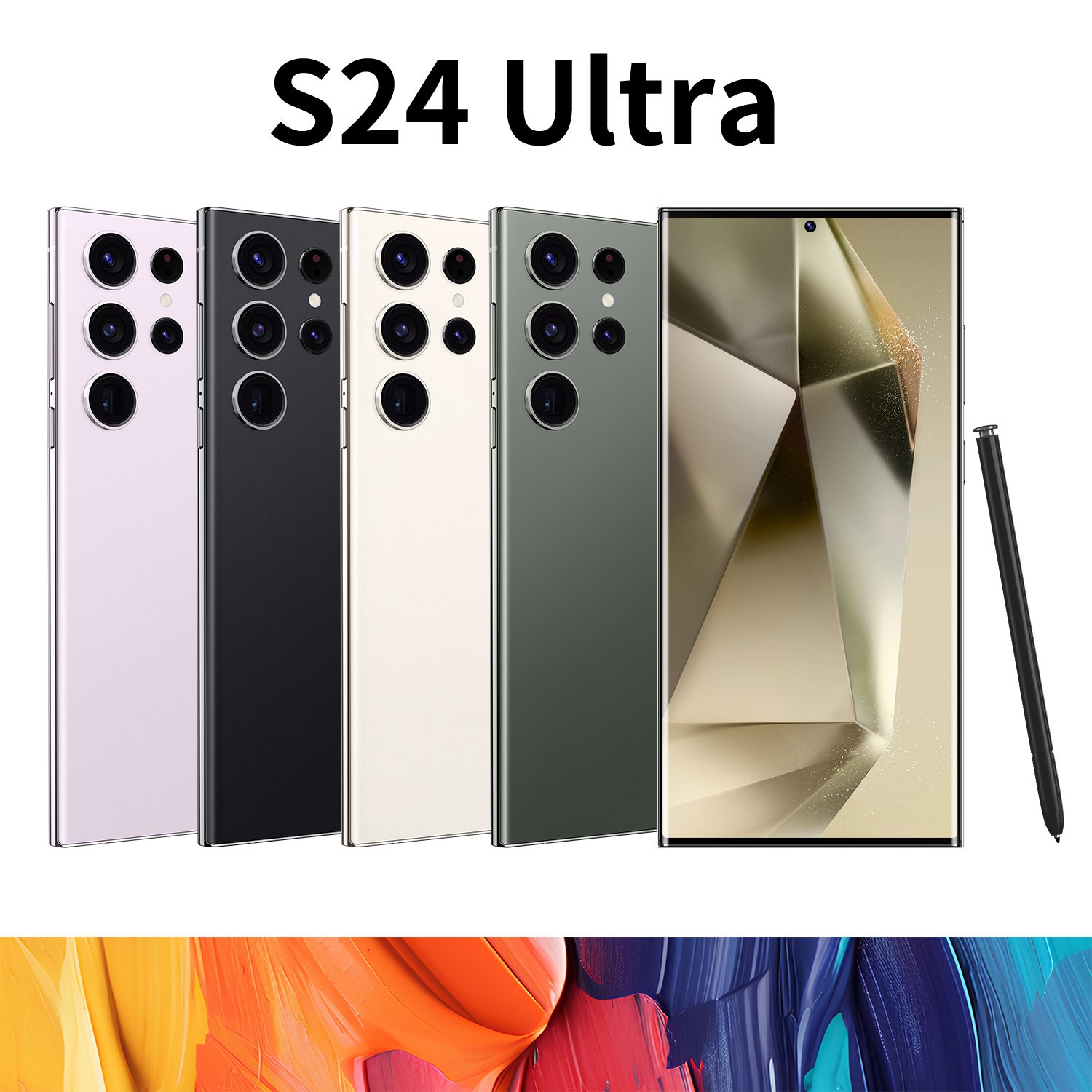 s24 Ultra 7.3 Inch High Definition Pixel Large Screen Android 13 All In One Video Game Wireless Network Low Cost 5G Mobile Phone